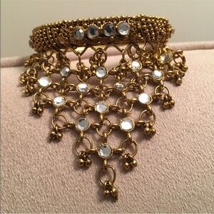 Elegant Gold and Silver Chandelier Bracelet